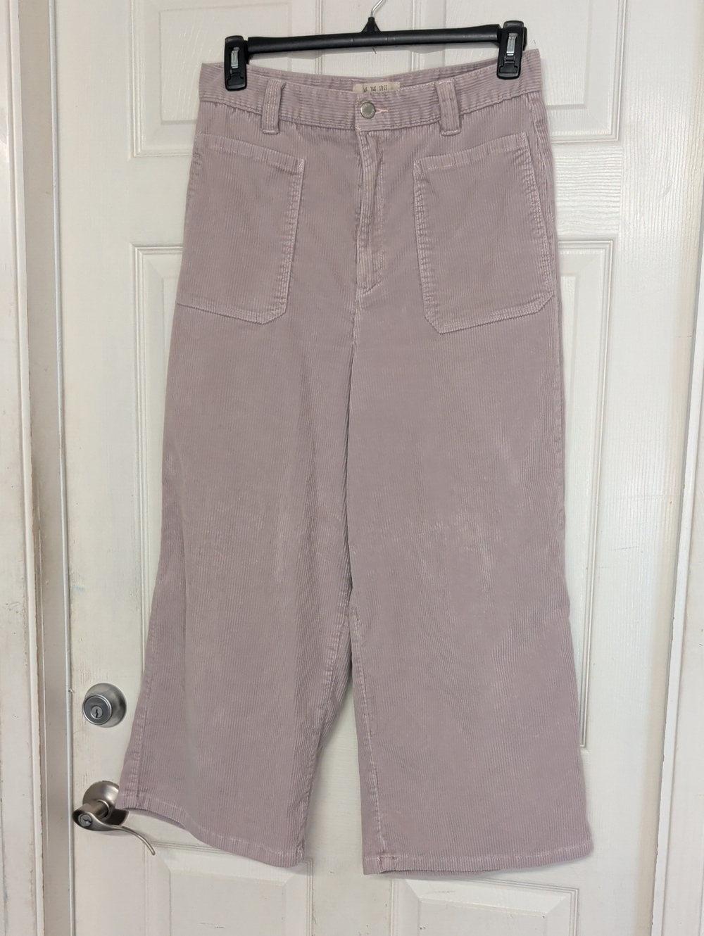 We The Free By Free People Wide Leg Corduroy Pocket Mauve Pants Size 31